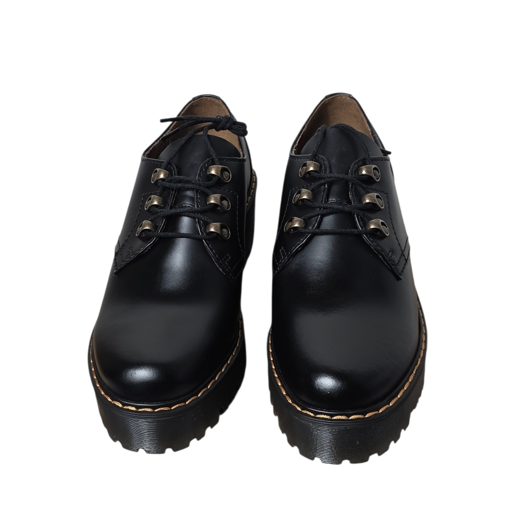 Dr. Martens Leona Lug Sole Platform Shoes Sz 9 - Picture 6 of 13
